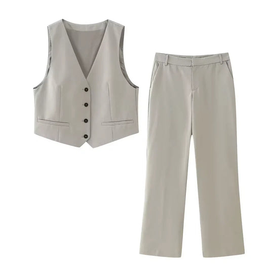 Isabelle™ | Elegante Pantalon en Top Set voor Elke Gelegenheid