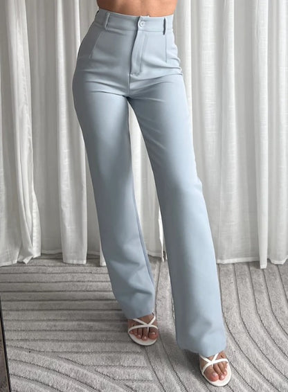 Elayne | High-Waist Rechte Pantalon
