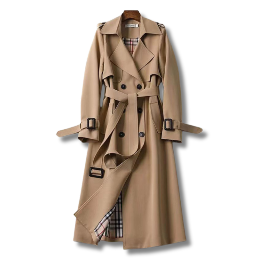 Ella™ | Elegante Trenchcoat met Verstelbare Pasvorm en Waterafstotende Bescherming