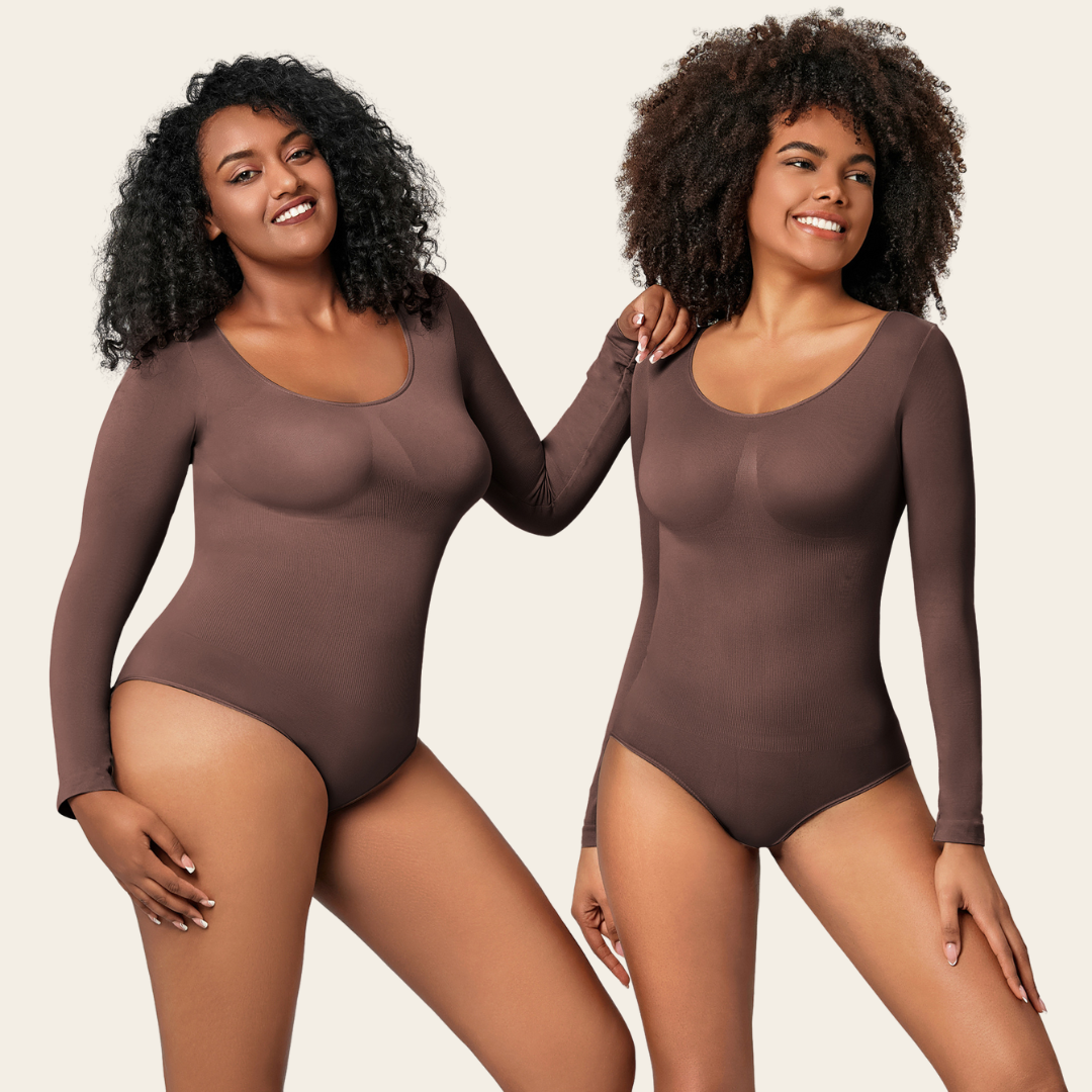 Eveline™ | Longsleeve Sculpting Bodysuit voor Een Strak en Elegant Silhouet