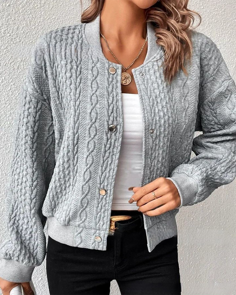 Valeria™ | Luxe Knit Cardigan met Knopsluiting en Chique Silhouette