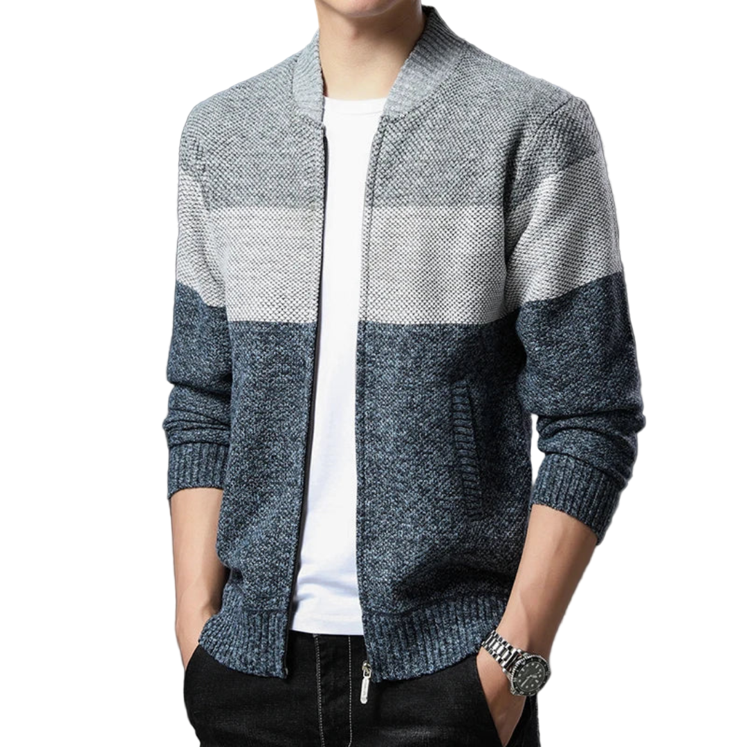 Renavo | Gebreid Vest Colorblock