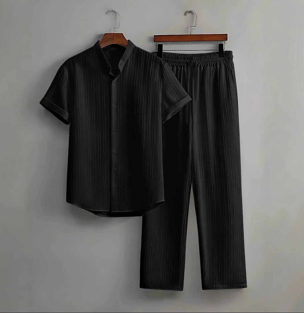 Darian | Luxe Tweedelige Zomerset met Textuur Heren