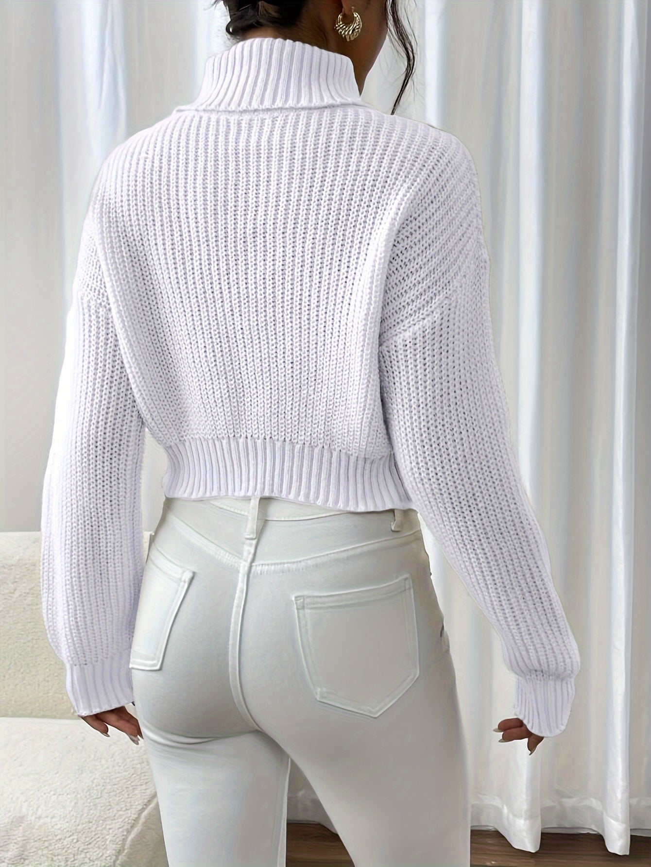 Evelise | Gebreide Cropped Coltrui