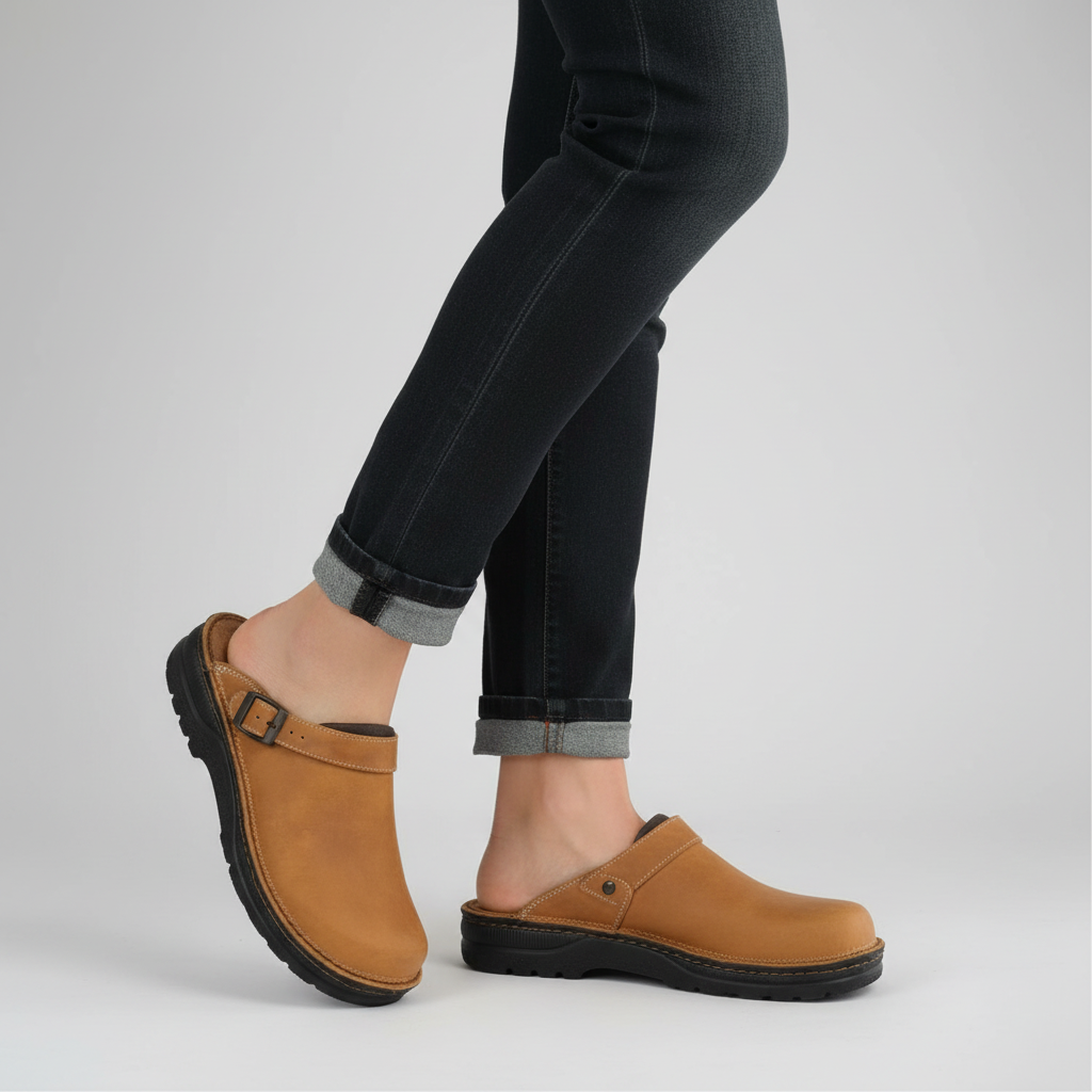 Orion | Leren Orthopedische Klompen