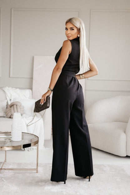 Orahna™ | Glamoureuze Jumpsuit met V-hals Luxe Pasvorm en Veelzijdig Design