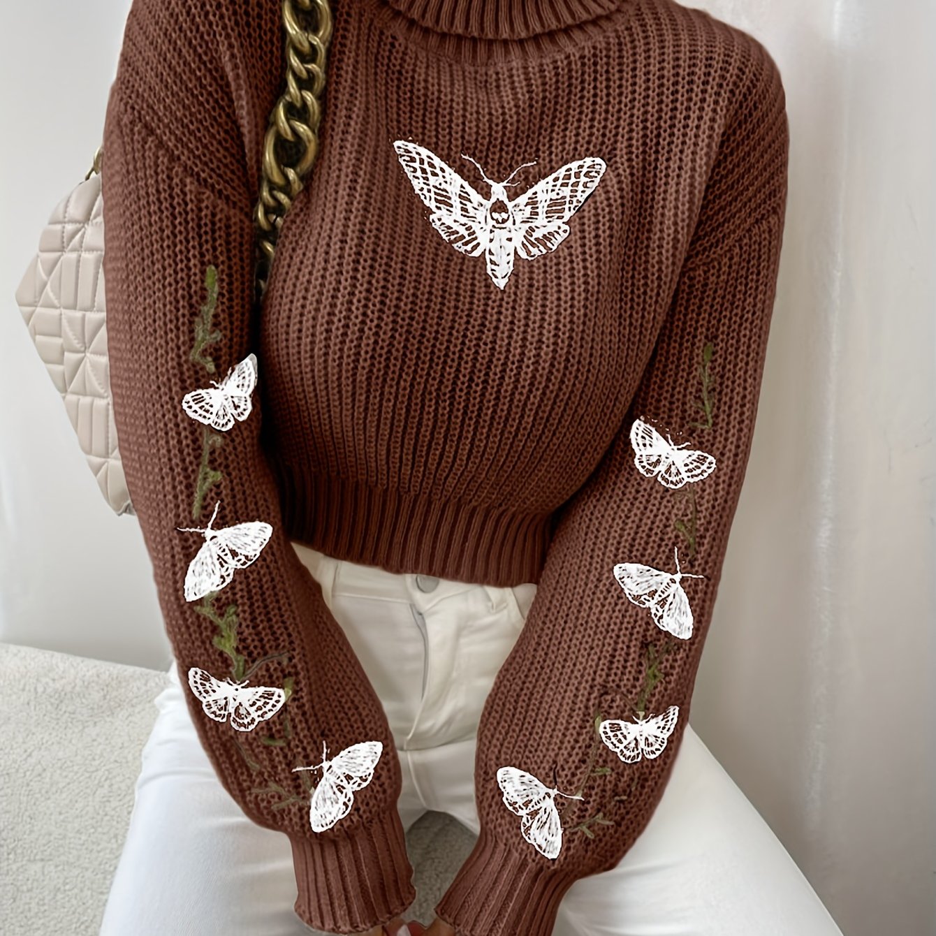 Evelise | Gebreide Cropped Coltrui
