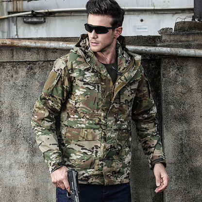 Vanguard | Tactical Camo Softshell Jas met Capuchon