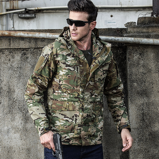 Vanguard | Tactical Camo Softshell Jas met Capuchon