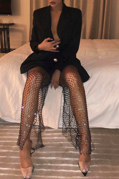 Celeste | Glitter Mesh Broek