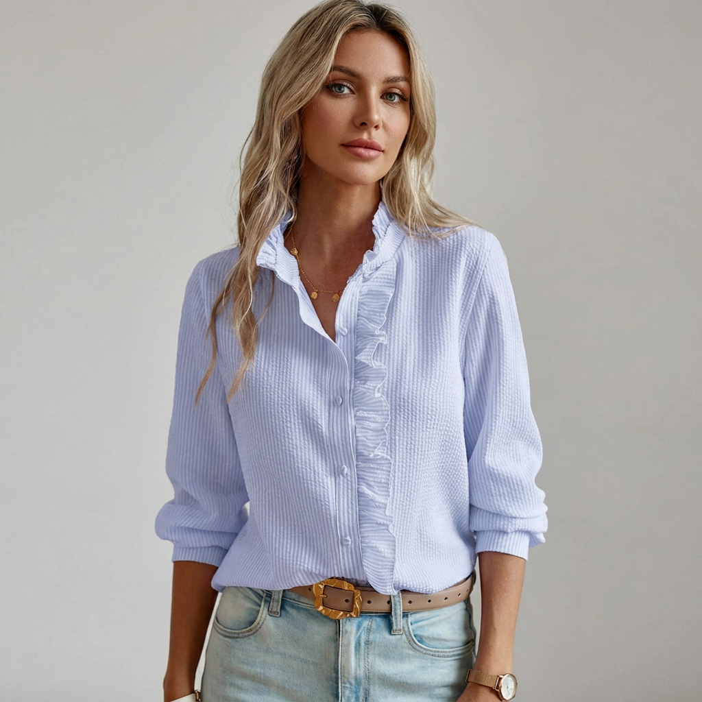 Aurélie | Blouse met Ruches Dames