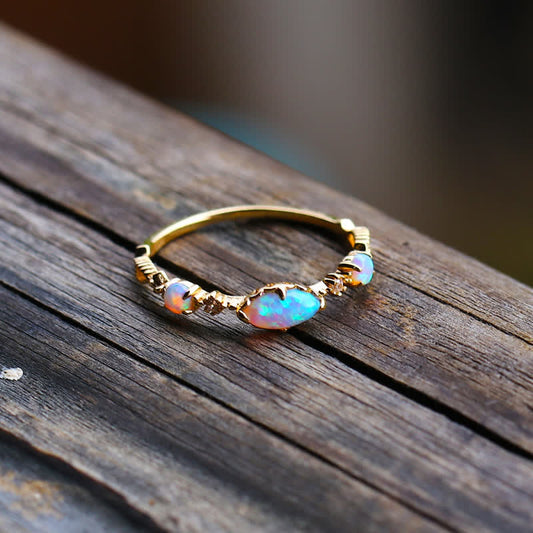 Ophelia | Gouden Opaal Ring Dames