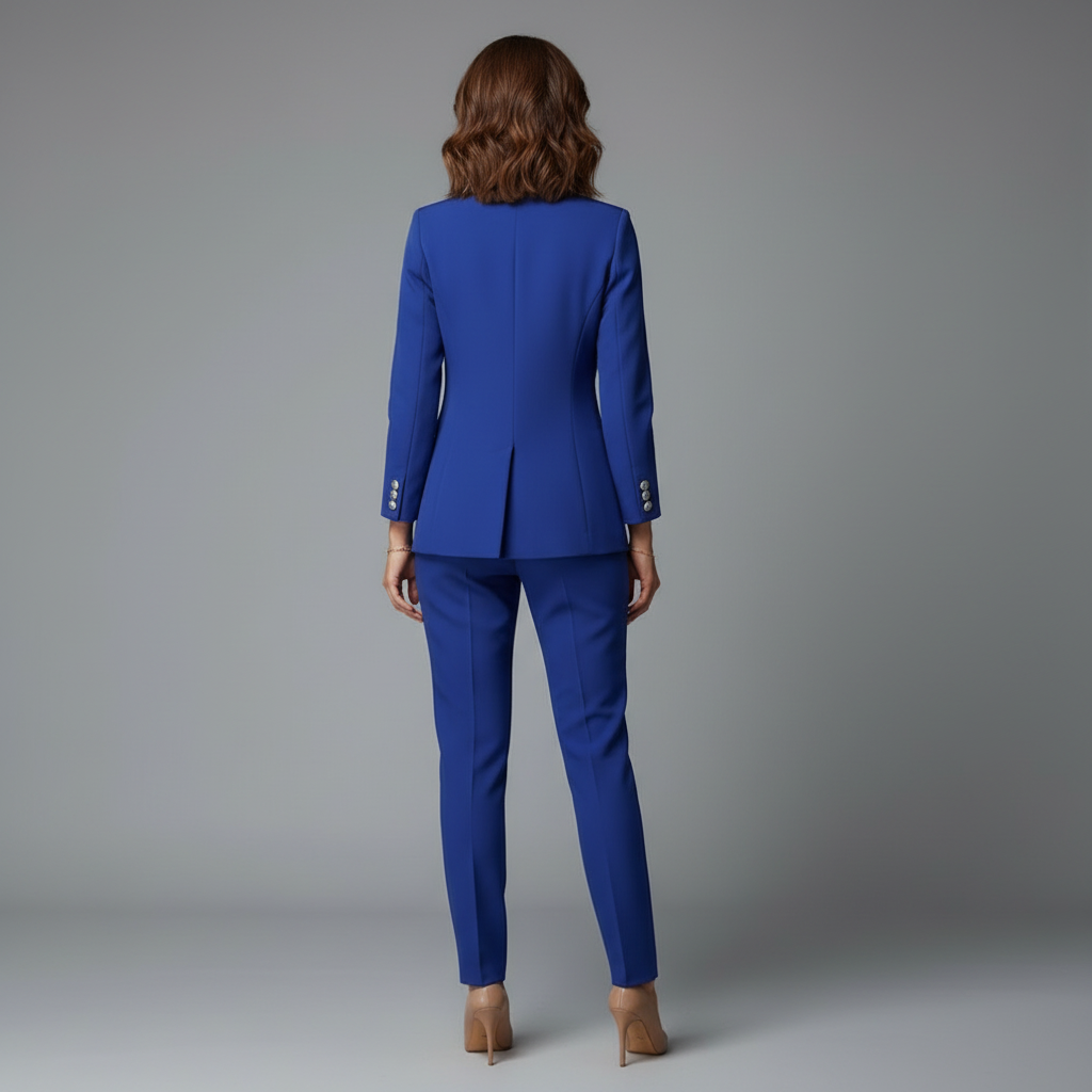 Valéris | Tweedelig Dameskostuum met Goudkleurige Knopen