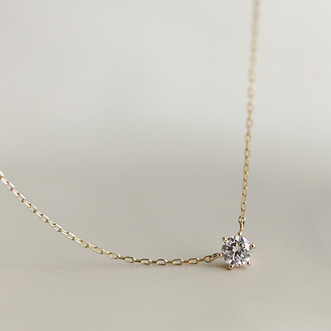 Elara | Minimalistische Ketting Met Kristal