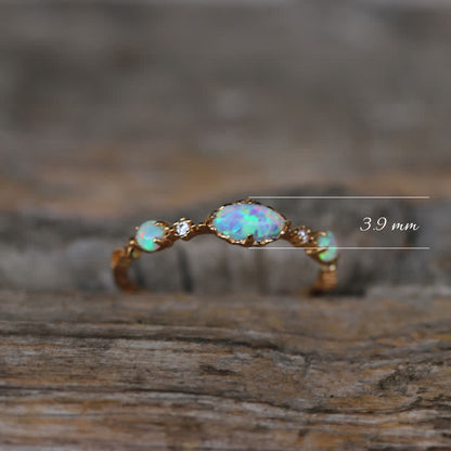 Ophelia | Gouden Opaal Ring Dames