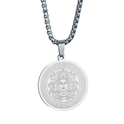 Leonidas™ | Heren Medusa Ketting | Luxe Roestvrijstalen Statement Sieraad