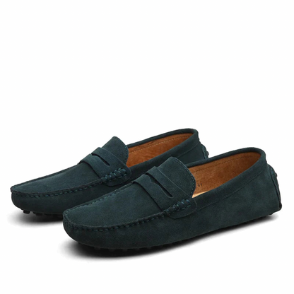 Marvello | Mocassins en daim pour hommes
