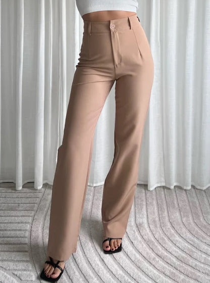 Elayne | High-Waist Rechte Pantalon