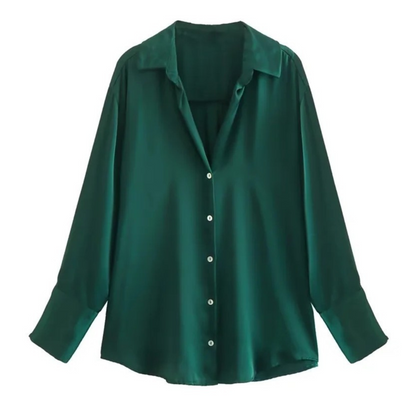 Evelyn™ | Classic Chice Blouse met Tijdloze Klasse en Oversized Pasvorm