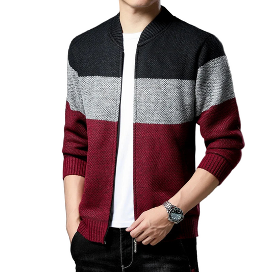 Renavo | Gebreid Vest Colorblock