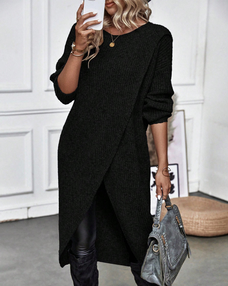 Maelis | Dames Gebreide Oversized Truijurk