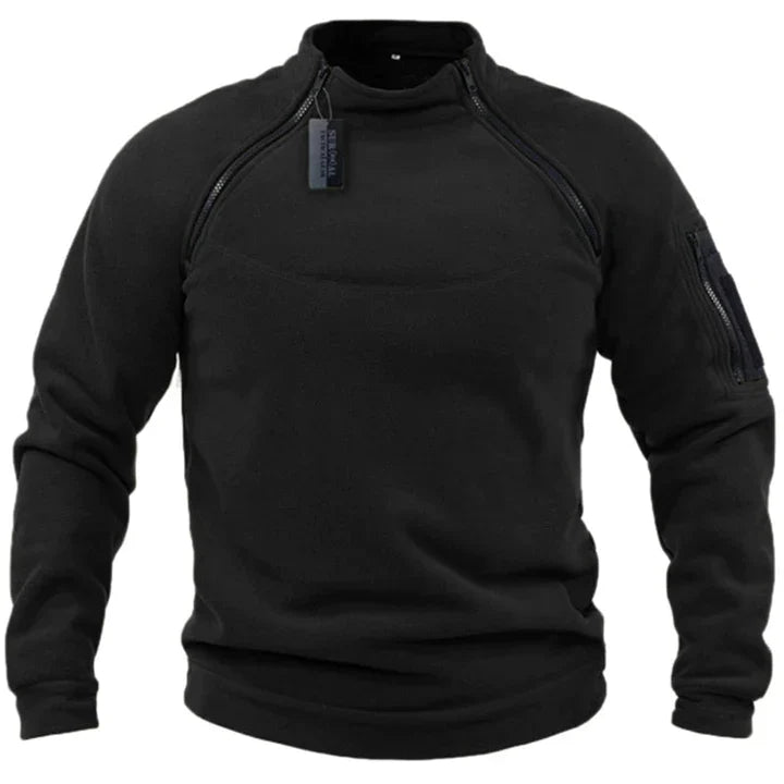 Nordvik™ | Warme Heren Wintersport Fleece Trui met Slim Rits-Design en Opbergmogelijkheden