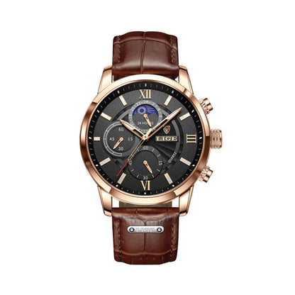 Dorian | Klassiek Lederen Horloge Heren