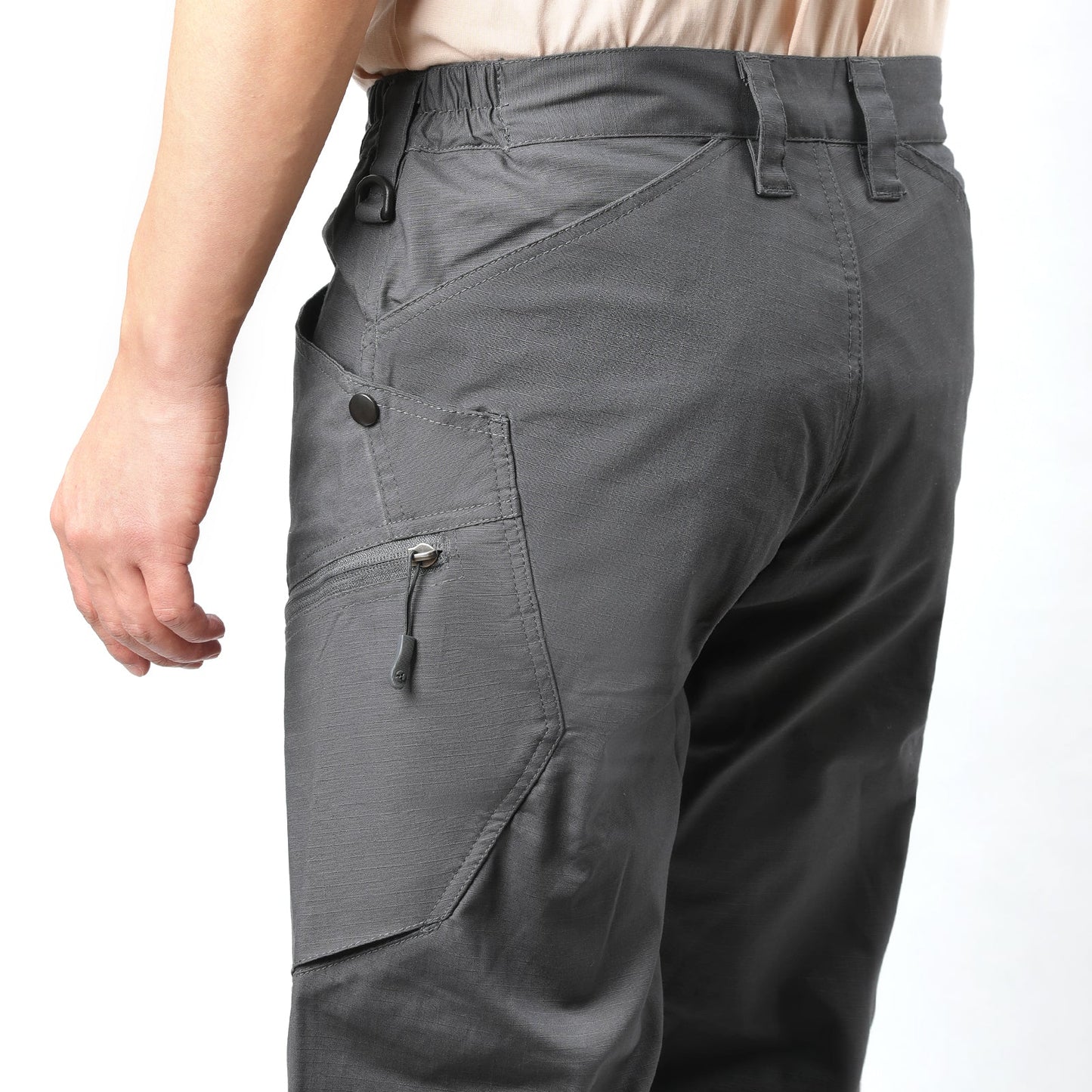 Raviero | Donkergrijze Tactical Werk- en Outdoorbroek Heren