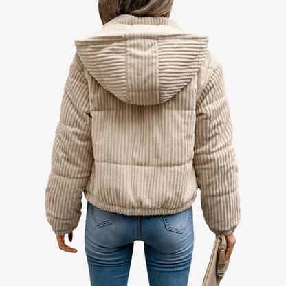 Camille | Corduroy Jas Dames Met Teddy Voering