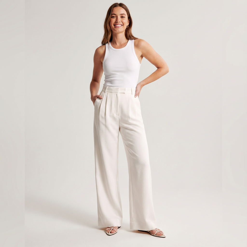 Elinor | Pantalon Wijde Pijpen