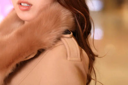 Vivienne | Mantel Met Faux Fur Kraag