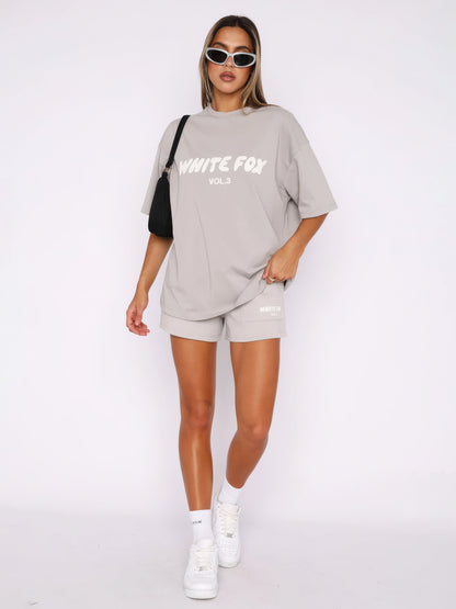 Lexa | Oversized Loungewear Set Dames Met Print T-Shirt & Short