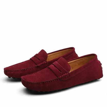 Marvello | Mocassins en daim pour hommes