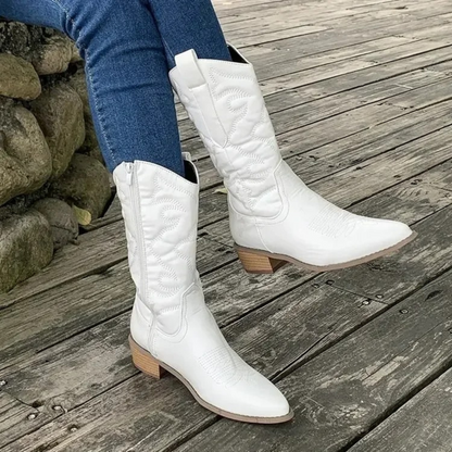 Zafira | Dames Metallic Cowboylaarzen