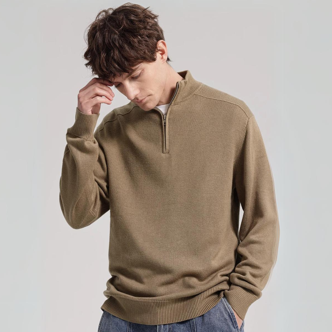 Finn™ | 100% Merino Wol Half-Zip met Tijdloos Design