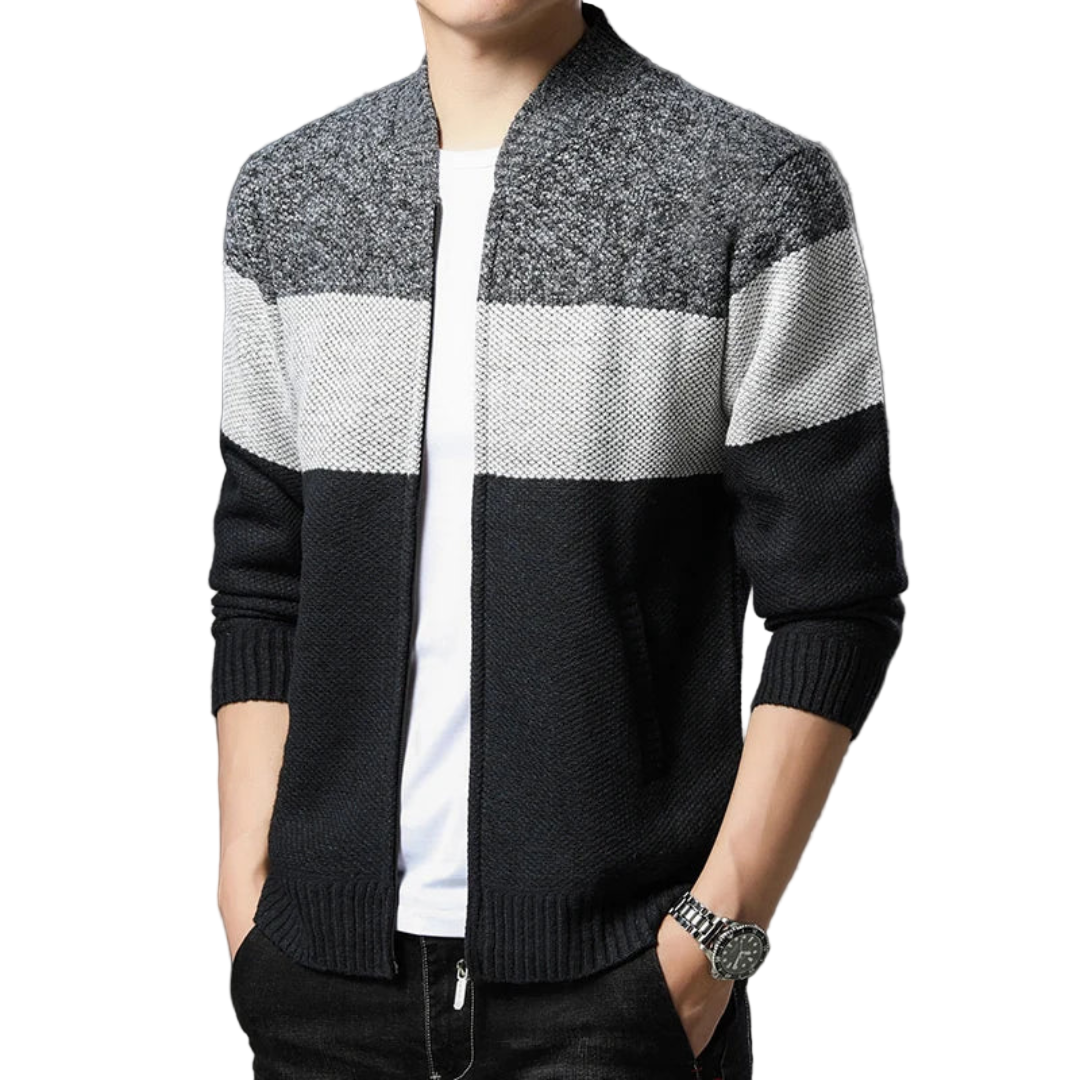 Renavo | Gebreid Vest Colorblock
