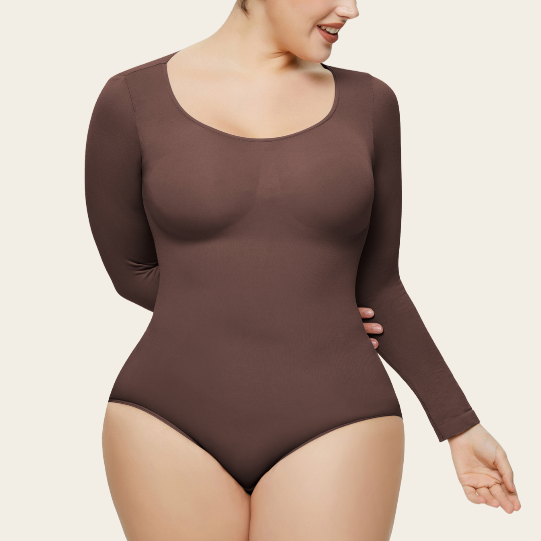 Eveline™ | Longsleeve Sculpting Bodysuit voor Een Strak en Elegant Silhouet