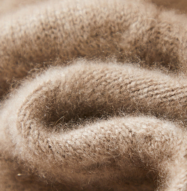 Solène | Fuzzy Cable Knit Coltrui Dames