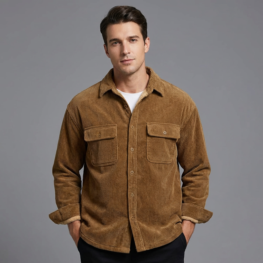 Levano | Gevoerd Corduroy Overshirt