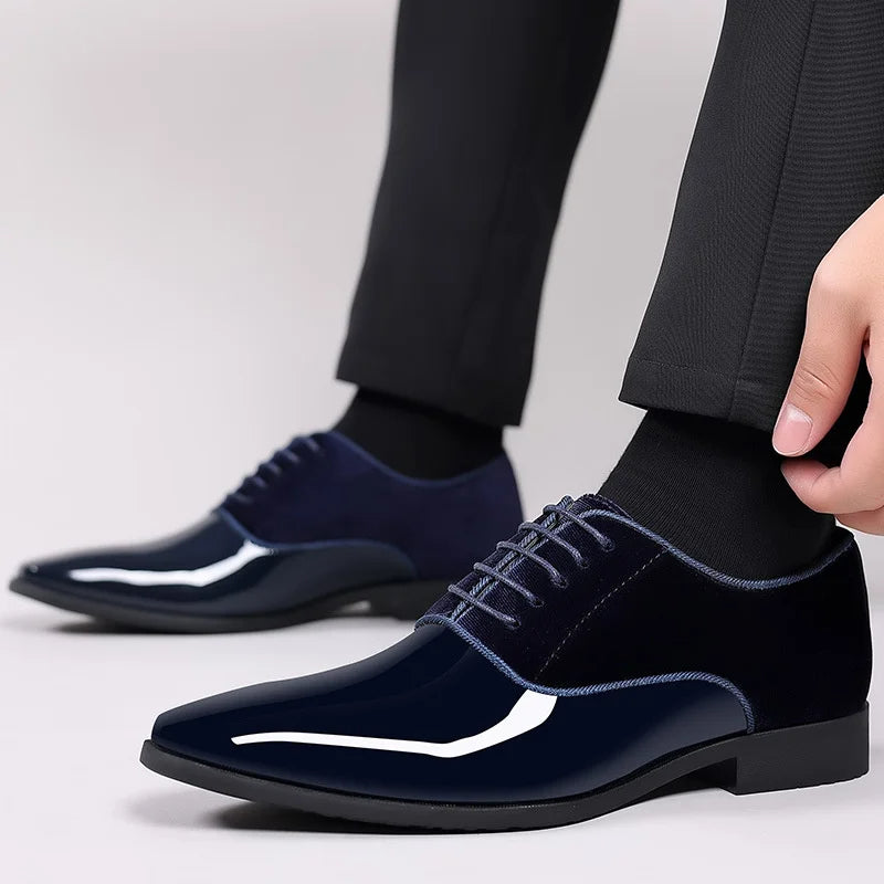 Lucien | Lakschoenen met Fluweel Heren