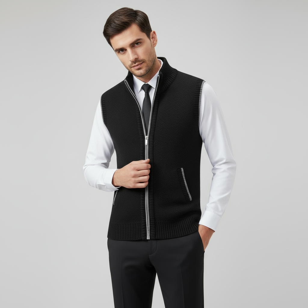 Thierry | Gebreide Business Bodywarmer Heren