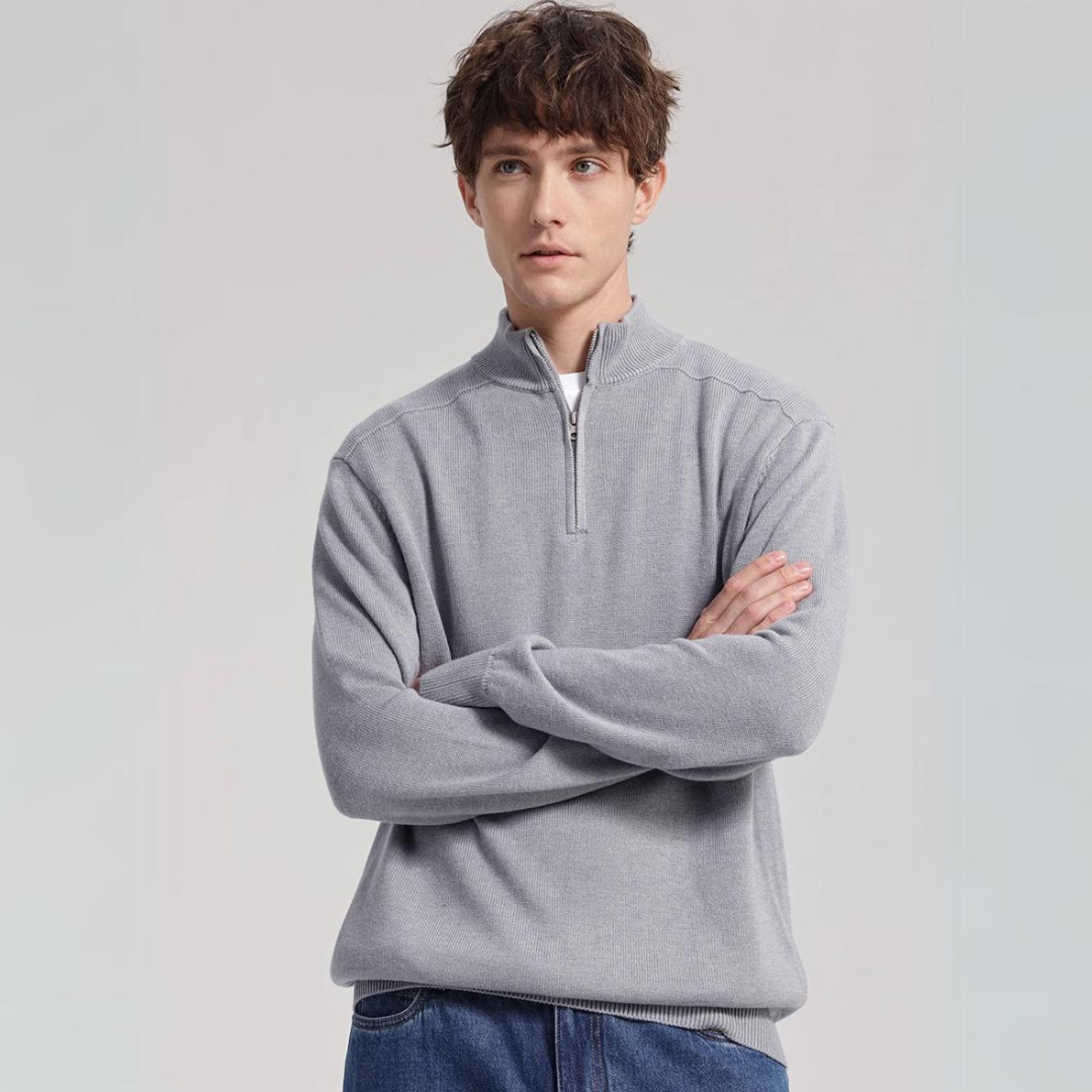 Finn™ | 100% Merino Wol Half-Zip met Tijdloos Design