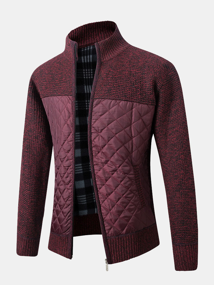 Asaro™ | Tijdloos Vest met Geruite Print en Slim-Fit Pasvorm