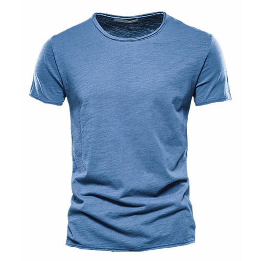 Nico | Casual T-Shirt met Subtiele Textuur Heren