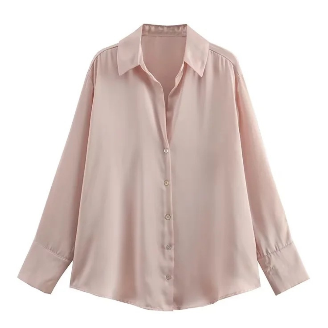 Evelyn™ | Classic Chice Blouse met Tijdloze Klasse en Oversized Pasvorm