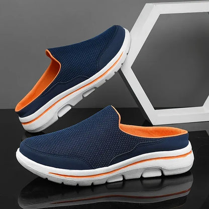 Flexor™ | Heren Slip-On Sneakers met Open Hiel | Ademend Mesh Instapmodel voor Zomer en Wandelen