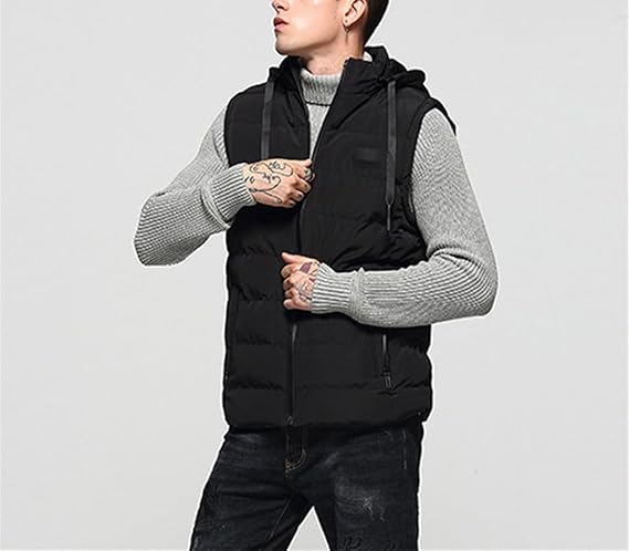 Lucien | Gewatteerde Bodywarmer Met Capuchon Heren
