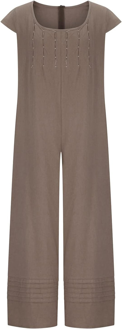 Aluna | Boho Linen Jumpsuit Women