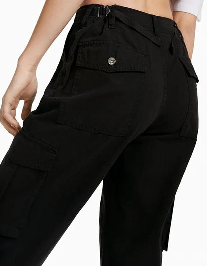 Nikki™ | Dames Stretch Cargo Broek met Meerdere Zakken en Verstelbare Taille