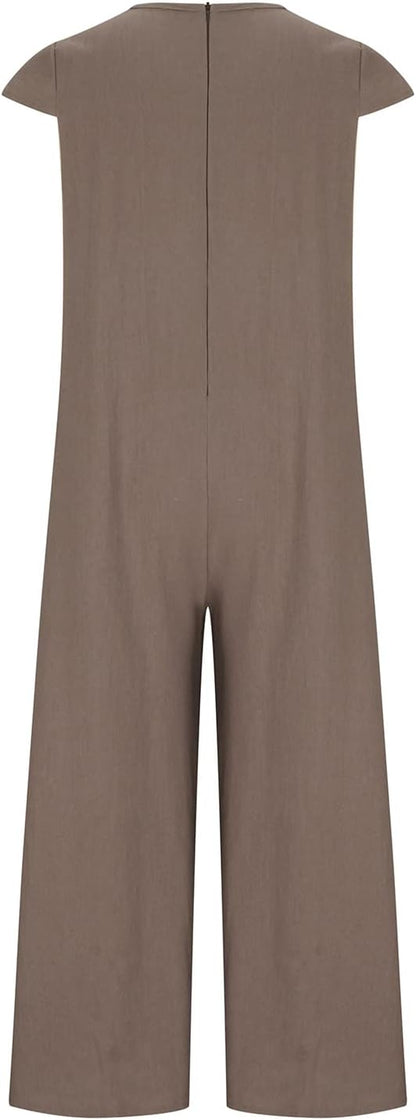 Aluna | Boho Linen Jumpsuit Women